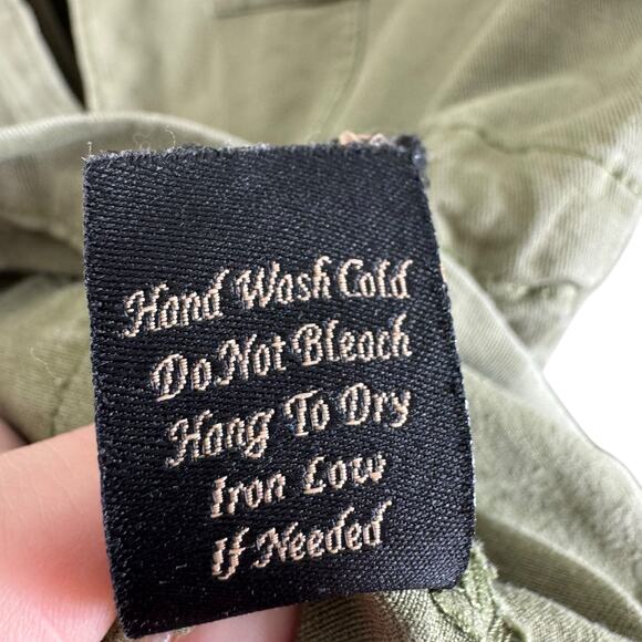 Blue Pepper Green Full Zip Lace Detail Cotton Denim Utility Jacket Size M - Picture 12 of 12